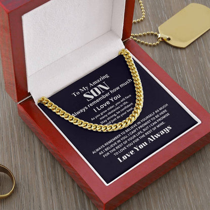 TO MY AMAZING SON (Cuban Link Chain)