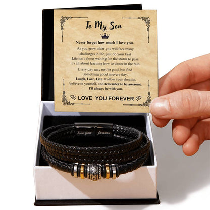 TO MY SON  (Love You Forever Bracelet)