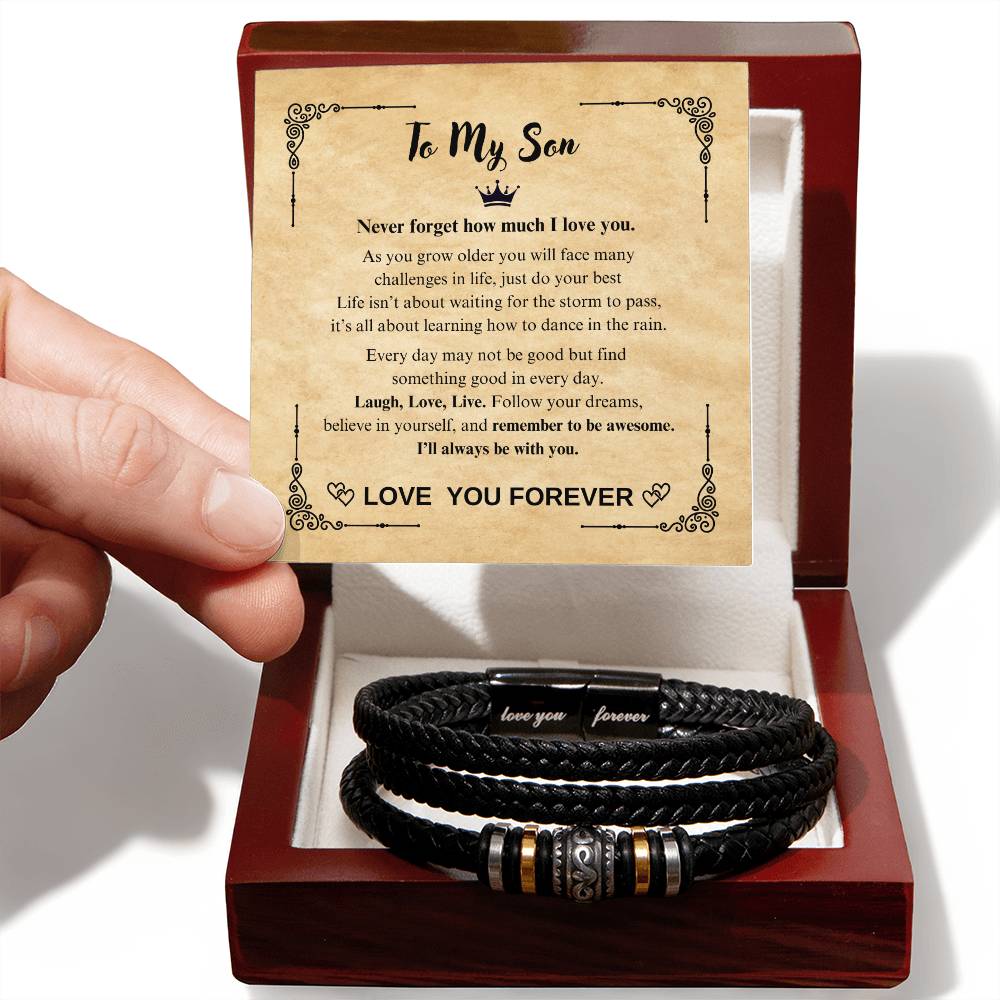 TO MY SON  (Love You Forever Bracelet)