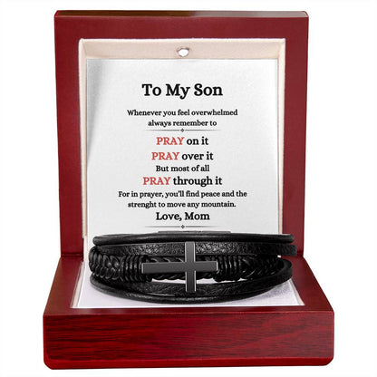 TO MY SON / PRAY ON IT (Cross Bracelet?