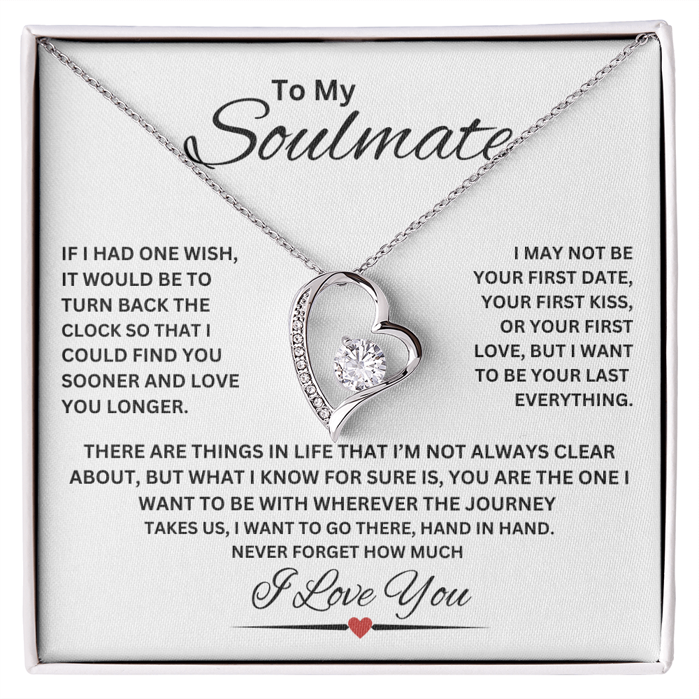 TO MY SOULMATE | NEVER FORGET (Forever Love Necklace)