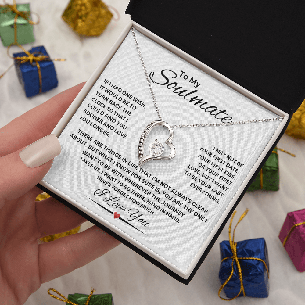 TO MY SOULMATE | NEVER FORGET (Forever Love Necklace)