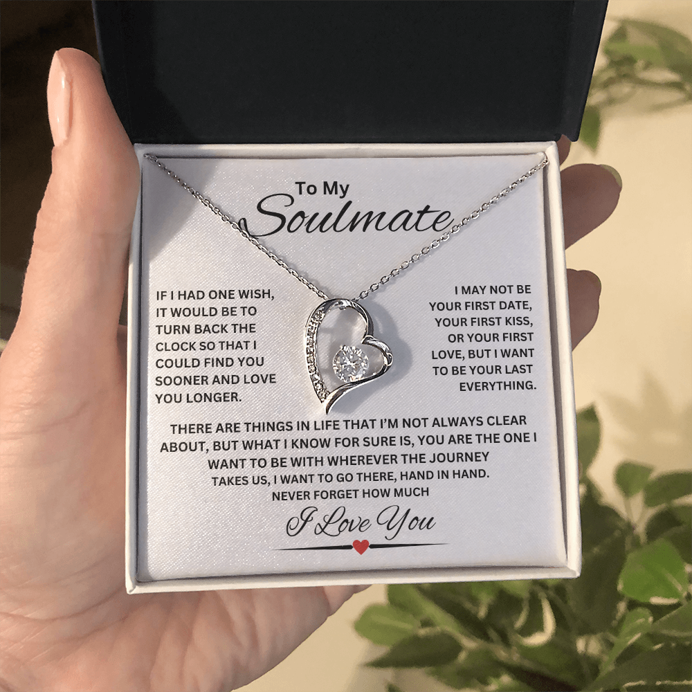 TO MY SOULMATE | NEVER FORGET (Forever Love Necklace)