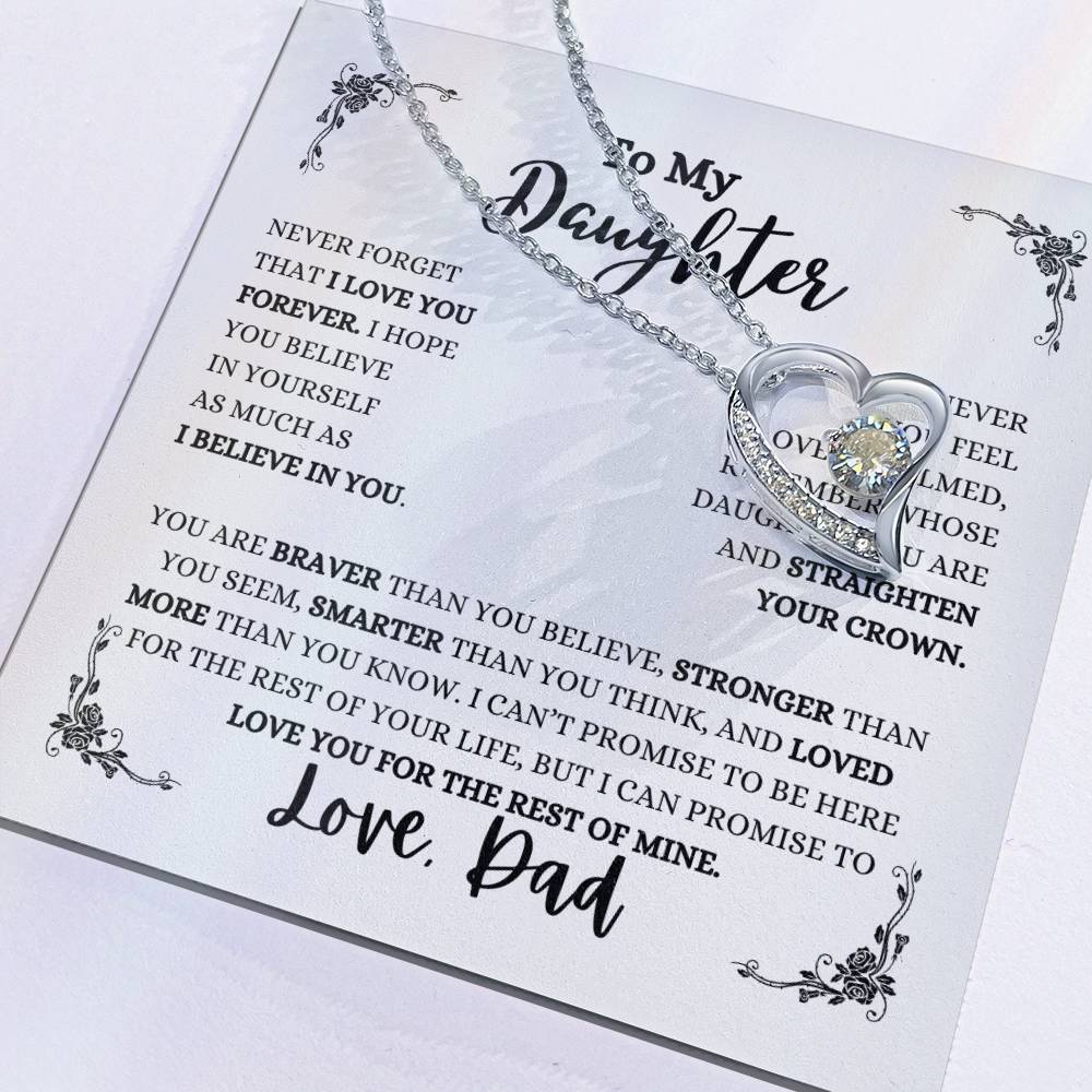 TO MY DAUGHTER / LOVE DAD (Forever Love Necklace)