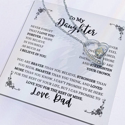 TO MY DAUGHTER / LOVE DAD (Forever Love Necklace)