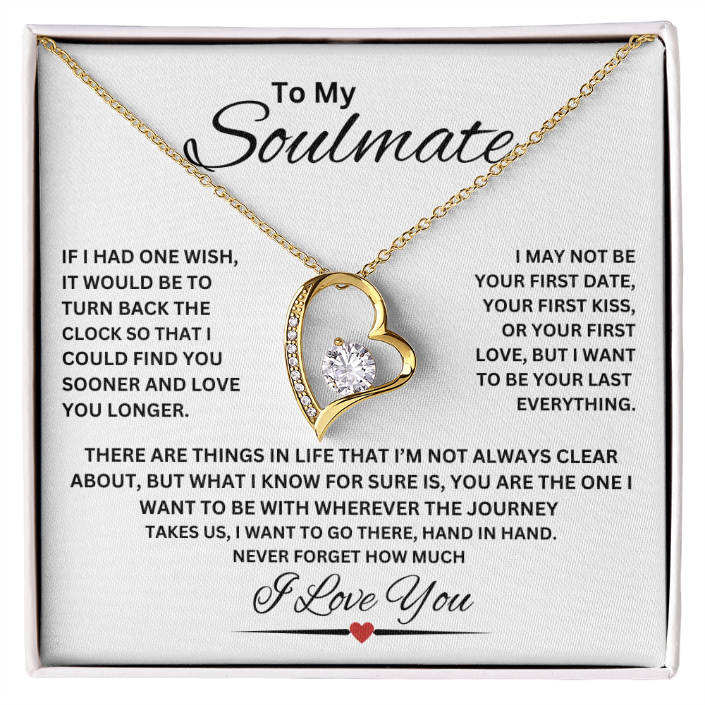 TO MY SOULMATE | NEVER FORGET (Forever Love Necklace)