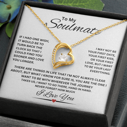 TO MY SOULMATE | NEVER FORGET (Forever Love Necklace)