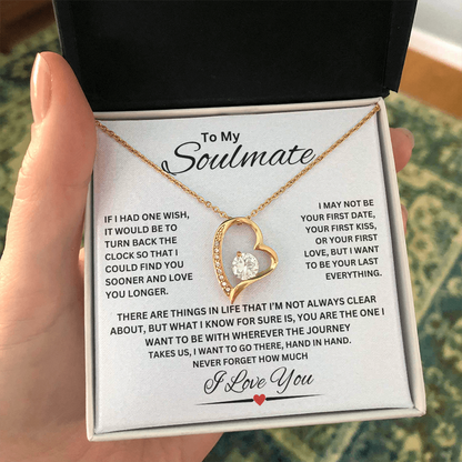 TO MY SOULMATE | NEVER FORGET (Forever Love Necklace)