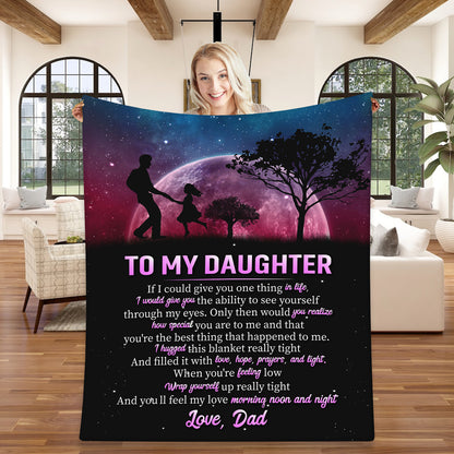 To My Daughter | Love Dad | Blanket