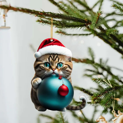 Cute Cat Christmas Ornaments