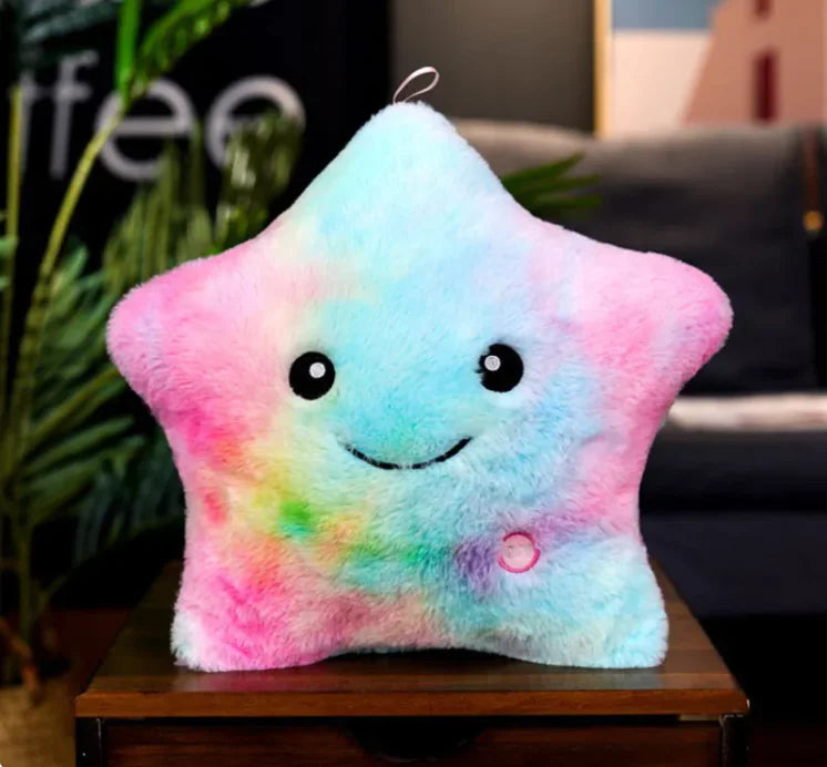 Colorful Luminous Star Pillow