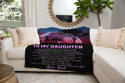 To My Daughter | Love Dad | Blanket