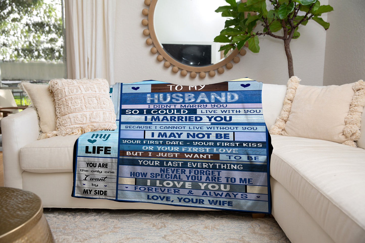 To My Husband | Forever & Always | Blanket