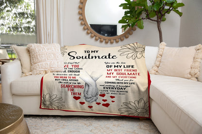 To My Soulmate | I Love You | Blanket