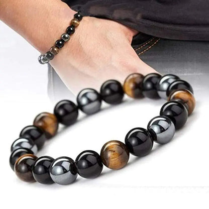 Triple Protection Obsidian Bracelets